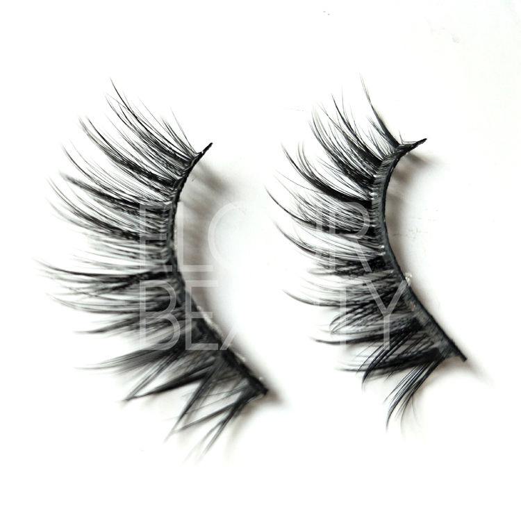 Velvet 3D faux mink volume eyelash manufacturer UK ED75